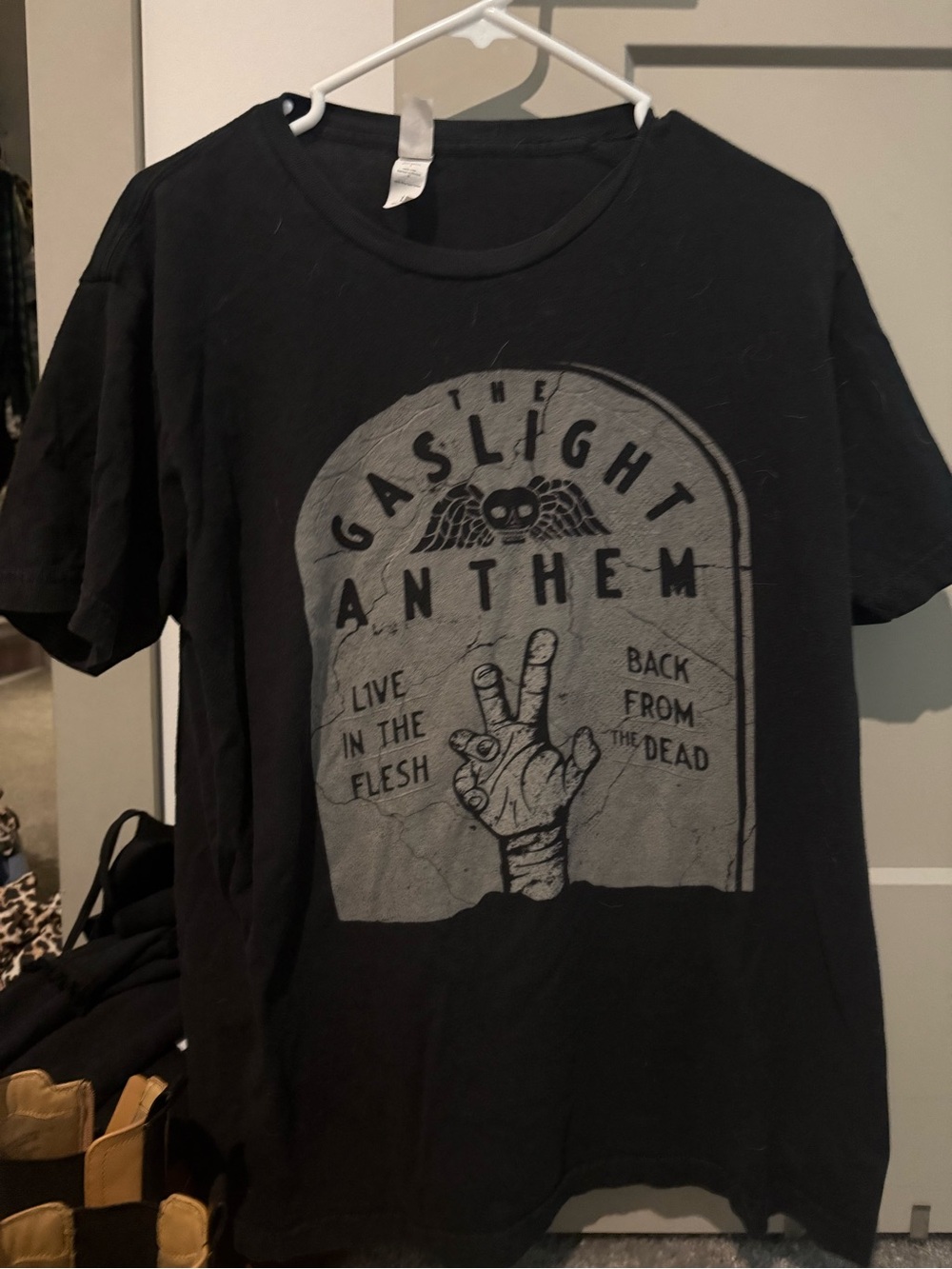 Black Graphic Band Tee